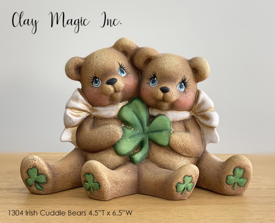 ちびくまcocolilou toybear 【お取置き中】布花 ビオラとすみれ Clay Magic Irish Cuddle Bears CM-1304 - All Fired Up About