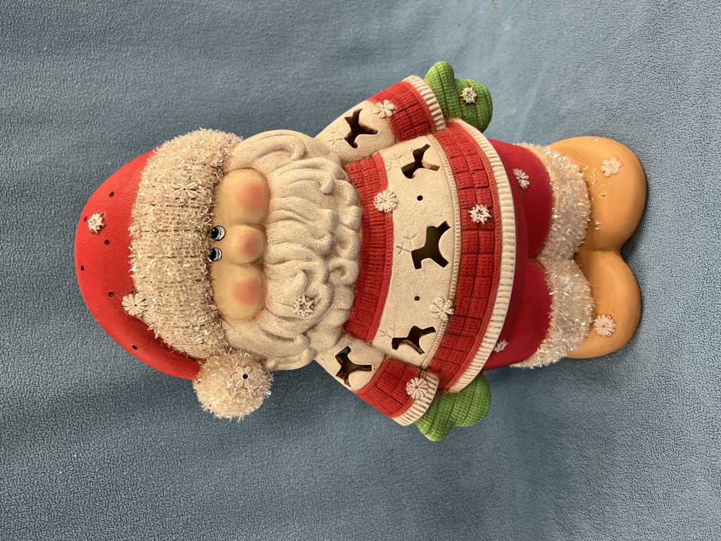 Ceramic Springtime Santa Clay Magic Santa Light Up Top and Base CM-2260 CM-2261 - All Fired Up ...